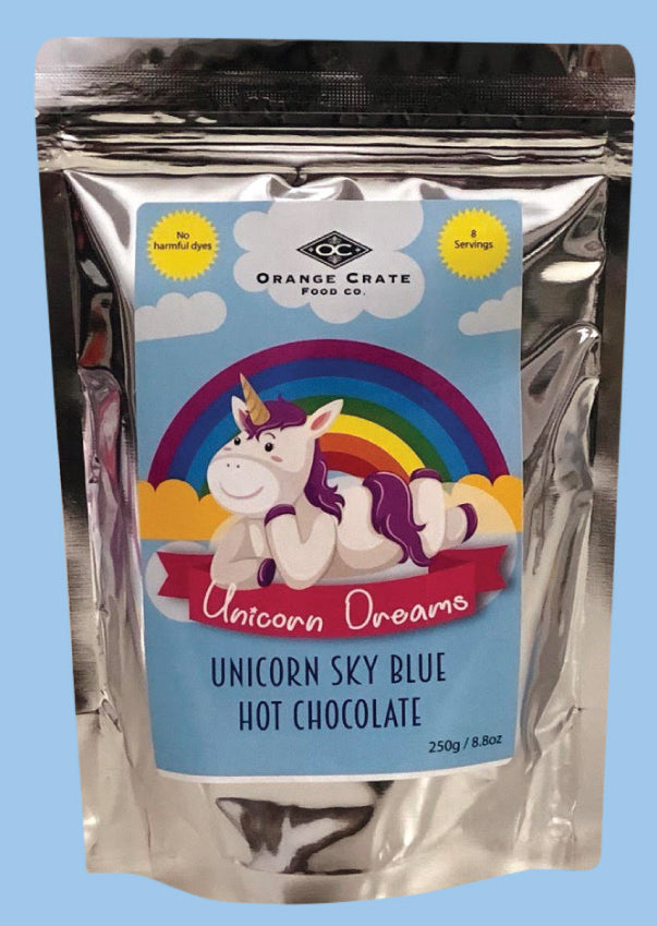 Unicorn Dreams Sky Blue - Hot Chocolate - 250 gram